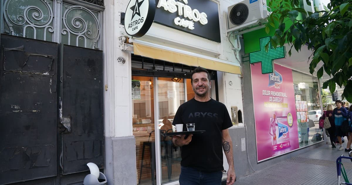 Astros Café, a coffee shop dedicated to Maradona in the Buenos Aires neighborhood of La Paternal